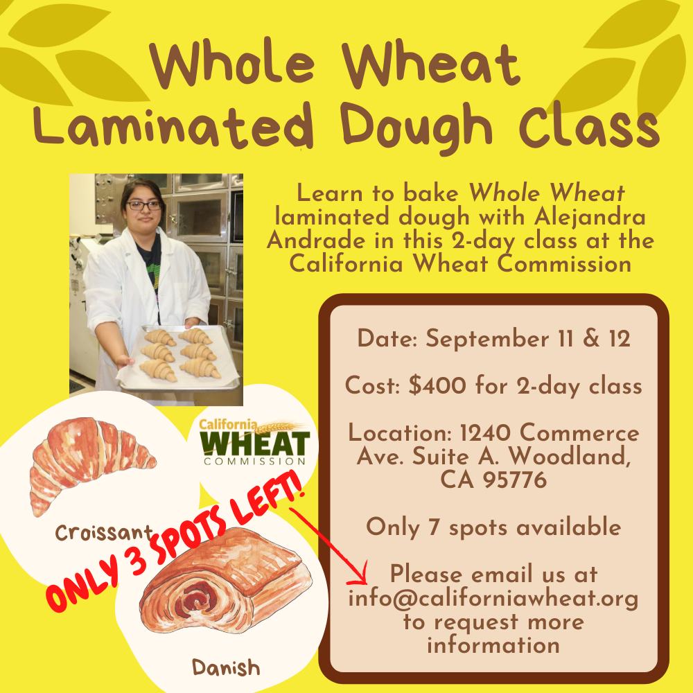 CA Wheat Commission Whole Wheat Croissant Class